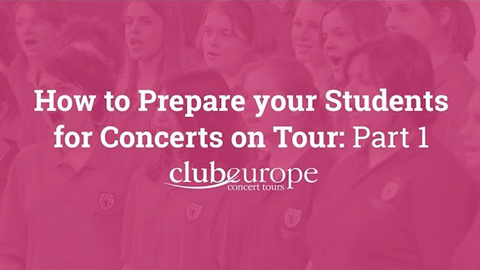 How to Prepare Your Students for Concerts on Tour - Part 1