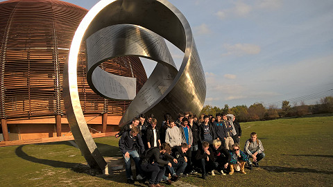 Our students on their school travel tour to CERN