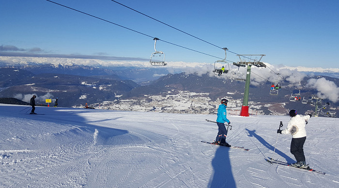 Skiing in Val di Fiemme