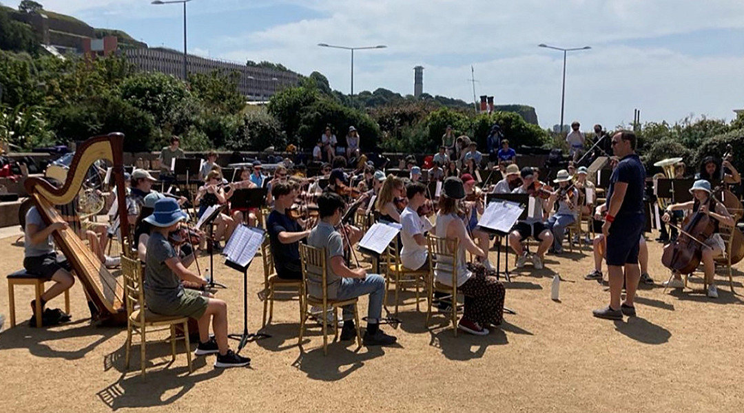 Buckingham youth music trust perform on tour in jersey