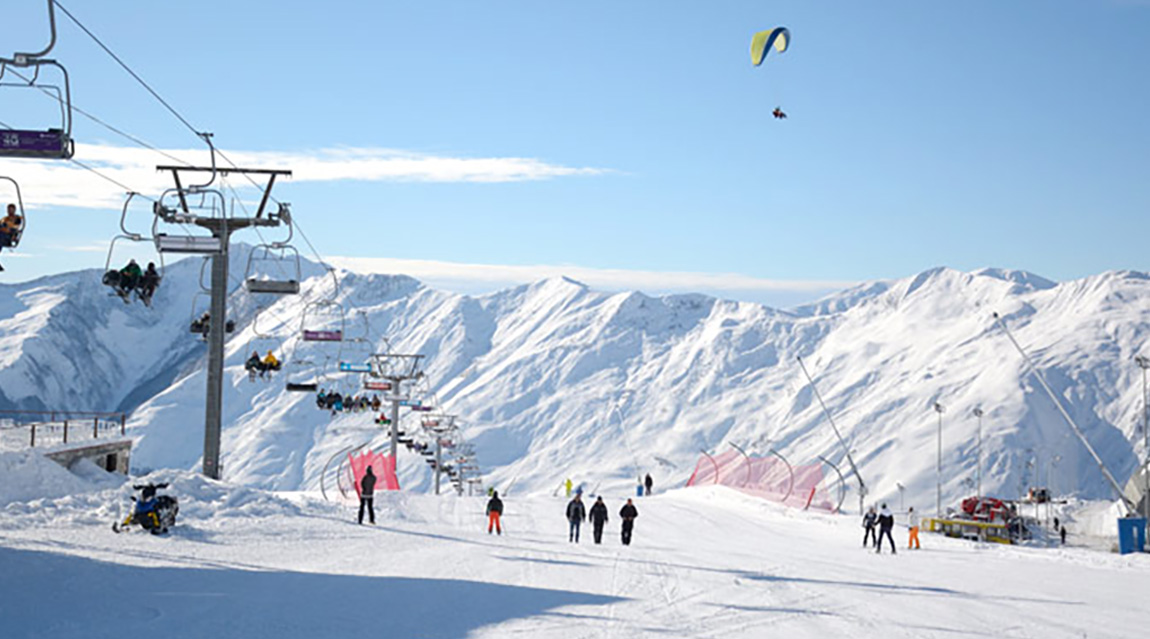 Skiing in Gudauri