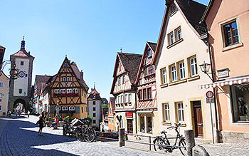 The Bavarian town of Rothenburg ob der Tauber