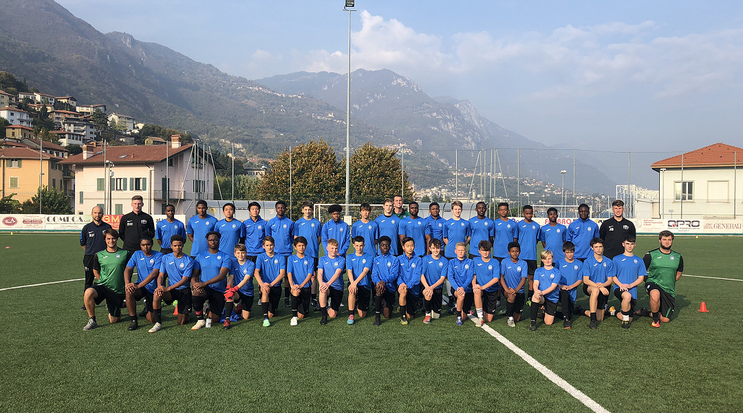 sports tour group in Atalanta stadium