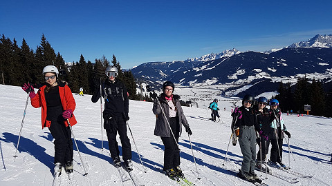 school ski trip in Austria