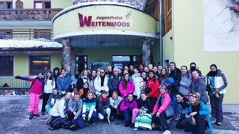 One of our school ski trip groups in Austria