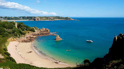 Enjoy time on the beach on a school music tours to Jersey