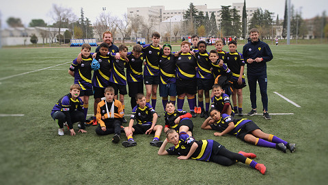 Rugby tour to Madrid training session