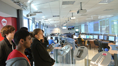Some of our students on their educational school tour to CERN